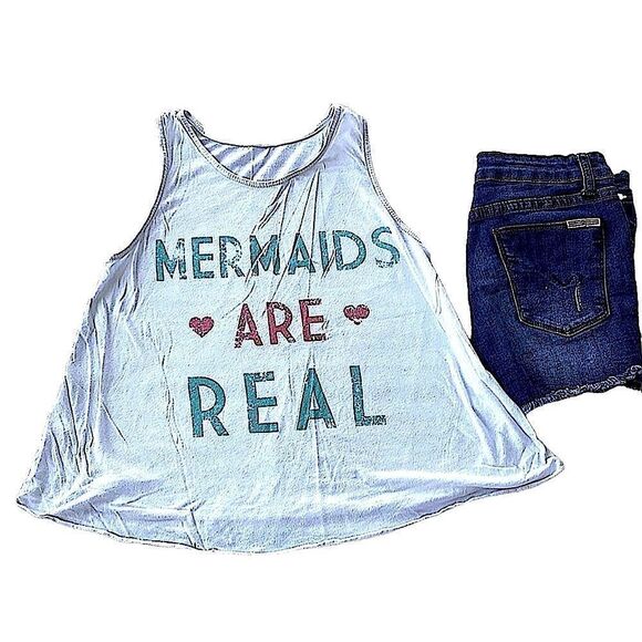 🌴 GB Girls Mermaid Tank Large - Picture 1 of 8